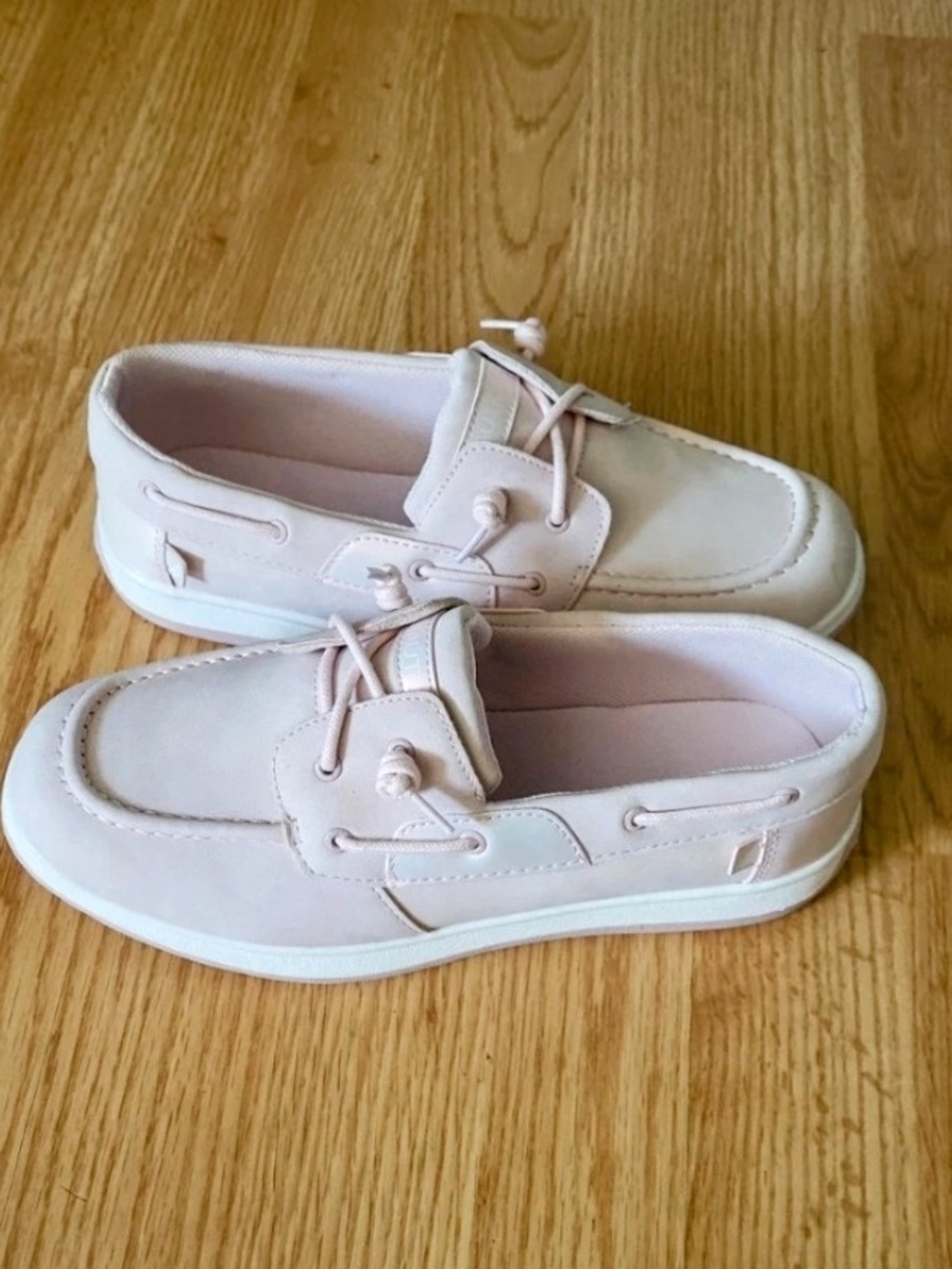 Nautica Women's Slip-On Boat Moccasins in Light Pink